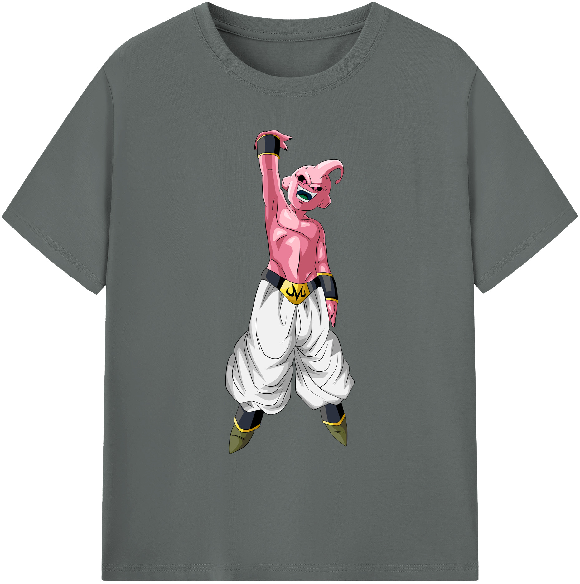 （画像用） ドラゴンボール 魔人ブウ DRAGON BALL Majin Buu 綿100％ メンズ半袖Tシャツ｜肌触りやわらか＆通気性